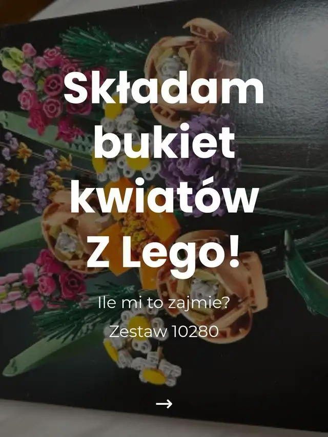 Ile czasu zajęło mi złożenie tego zestawu? ⏱️ Niecałe 2 godziny składania – niezła zabawa, ale momentami wkurzające małe kwiatki 🌸 LEGO 10280 Flower Bouquet to 756 elementów, z których powstaje bukiet kwiatów: róże, stokrotki, astry, lawenda, maki i lwie paszcze. Nie jest to „zwykłe LEGO”, które znam z zestawów TechSyna, ale liście róż wyglądają jak skrzydła pterodaktyla. Moja opinia po złożeniu: ✔️ kolory są żywe i bardzo estetyczne ✔️ kwiaty wyglądają całkiem realistycznie ✔️ montaż daje dużo satysfakcji – idealny sposób na relaks ✔️ efekt „wow” w wazonie - zwraca uwagę ✔️ możliwość regulowania łodyg i płatków (by dopasować do wazonu) to ogromny plus. To świetna ozdoba, która nie więdnie i nie wymaga podlewania, a jednocześnie wygląda wyjątkowo na półce czy stole. Moim zdaniem idealny pomysł na prezent dla dorosłych (i starszych nastolatków), nawet jeśli ktoś na co dzień nie składa LEGO. Zdecydowanie jeden z tych zestawów, które dają radość nie tylko podczas składania, ale też długo po 💐 P.S. zobaczymy jak będzie zbierać kurz. Jak to czyścicie? #creatorsearchinsights #lego #flowerbouquet #time Ile czasu zajęło mi złożenie tego zestawu? ⏱️ Niecałe 2 godziny składania – niezła zabawa, ale momentami wkurzające małe kwiatki 🌸 LEGO 10280 Flower Bouquet to 756 elementów, z których powstaje bukiet kwiatów: róże, stokrotki, astry, lawenda, maki i lwie paszcze. Nie jest to „zwykłe LEGO”, które znam z zestawów TechSyna, ale liście róż wyglądają jak skrzydła pterodaktyla. Moja opinia po złożeniu: ✔️ kolory są żywe i bardzo estetyczne ✔️ kwiaty wyglądają całkiem realistycznie ✔️ montaż daje dużo satysfakcji – idealny sposób na relaks ✔️ efekt „wow” w wazonie - zwraca uwagę ✔️ możliwość regulowania łodyg i płatków (by dopasować do wazonu) to ogromny plus. To świetna ozdoba, która nie więdnie i nie wymaga podlewania, a jednocześnie wygląda wyjątkowo na półce czy stole. Moim zdaniem idealny pomysł na prezent dla dorosłych (i starszych nastolatków), nawet jeśli ktoś na co dzień nie składa LEGO. Zdecydowanie jeden z tych zestawów, które dają radość nie tylko podczas składania, ale też długo po 💐 P.S. zobaczymy jak będzie zbierać kurz. Jak to czyścicie? #creatorsearchinsights #lego #flowerbouquet #time
