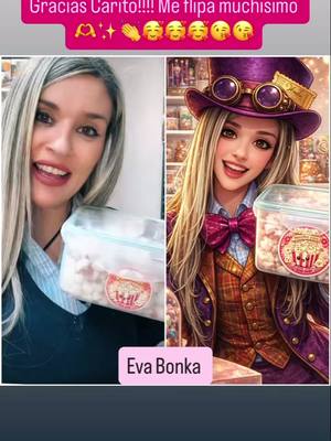 Gracias Carito!!!! @Carito81 me ha encntado muchisimo!!!! Cuando estoy en fabrica a lo Eva wonka 🫶🫶✨✨🤣🤣#waxmelts #turmalinamagica #regalo #willywonka #lanamelt
